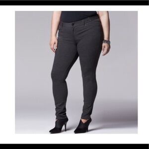 Simply Vera Vera‎ Wang Skinny Ponte Pants NWT